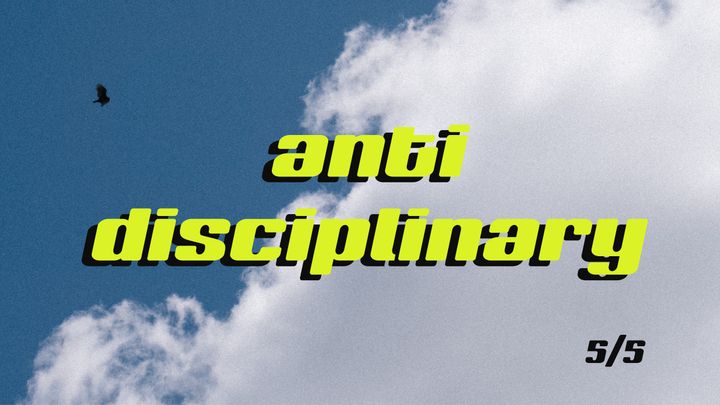 How to be anti-disciplinary [how to have ideas] \\ conclusion